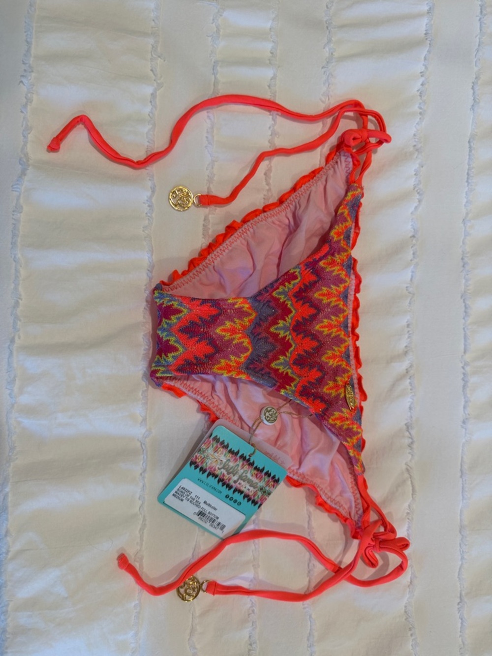 Luli Fama Song of the Sea Wavey T/S Ruched Full Bottom